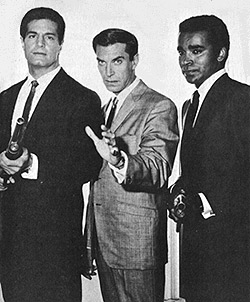 Peter, Martin Landau and Greg Morris